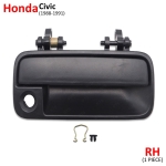 มือดึงนอก มือจับอันนอก มือเปิดนอกประตู ด้านหน้า-ข้างขวา 1 ชิ้น สีดำ สำหรับ Honda Civic ปี 1988-1991